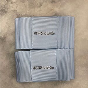 Spelman Light Blue Shoe Clips